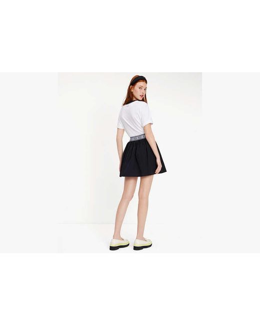 Kate Spade Black Noel Taffeta Skirt