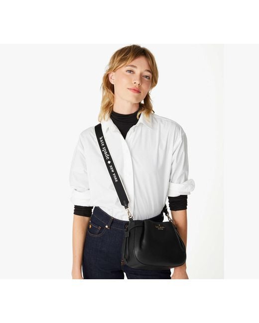 Kate Spade Outlet Blue Kate Spade Logo Webbing Bag Strap