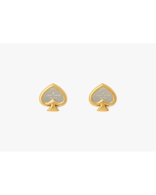 Kate Spade Black Statement Spade Studs