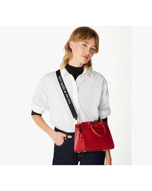 Kate Spade Outlet Blue Kate Spade Logo Webbing Bag Strap