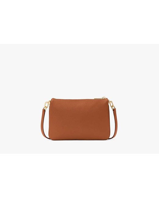 Kate Spade Brown Kayla Small Triple Compartment Crossbody