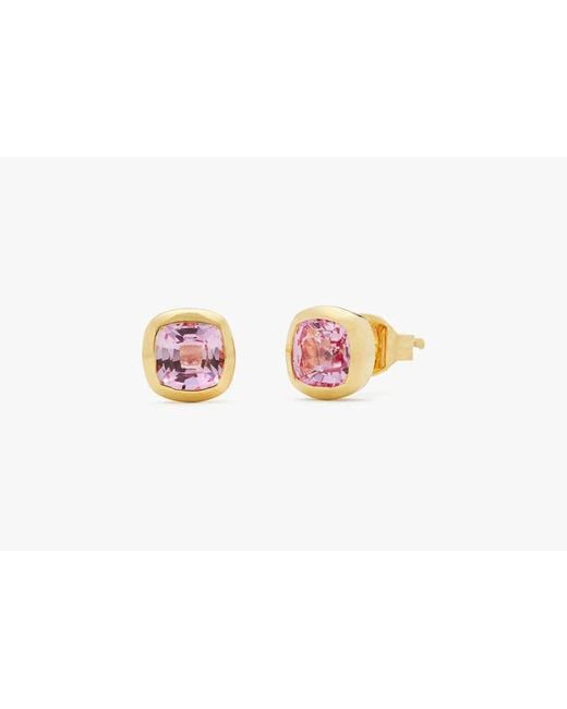 Kate Spade Pink Fine Time To Shine Gem Studs