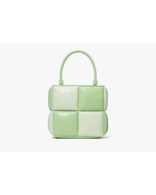 Kate Spade Green Boxxy Colorblocked Tote, Serene