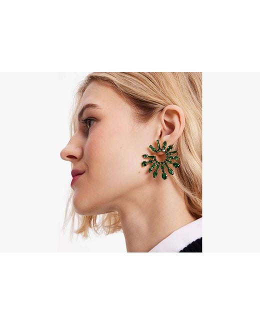 Kate Spade Black Showtime Statement Hoops