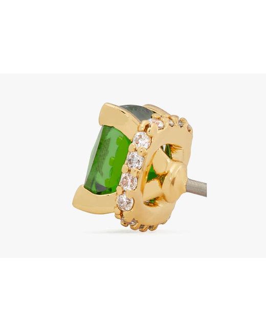 Kate Spade Green Little Luxuries 6mm Square Studs