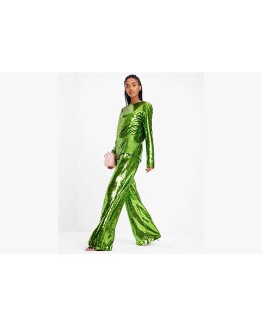 Kate Spade Green Sequin Pants