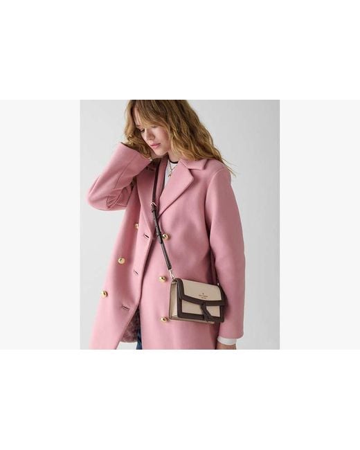 Kate Spade Black Knott Mini Flap Crossbody, Milk Glass