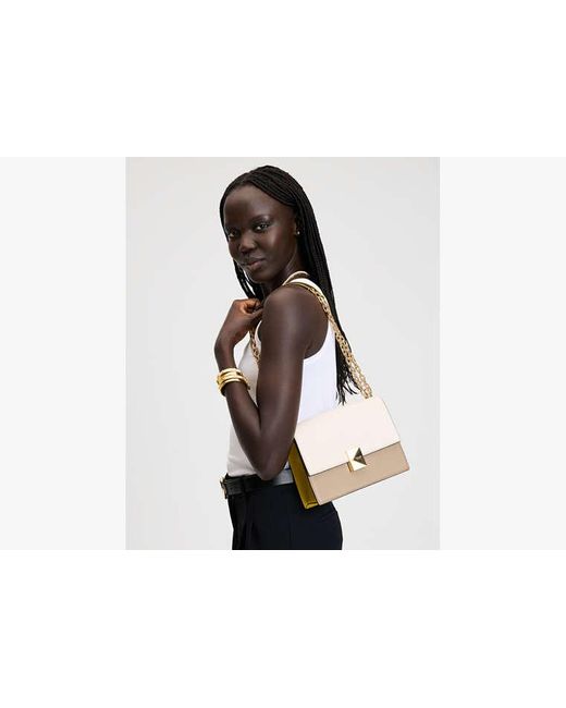 Kate Spade Black Deco Color-Blocked Chain Shoulder Bag, Tigers Eye