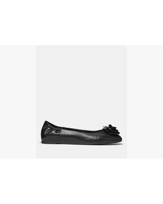 Kate Spade Black Flora Ballet Flat