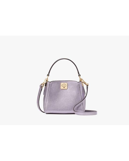 Kate Spade Black Phoebe Metallic Mini Top Handle Crossbody