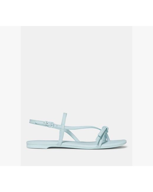 Kate Spade Outlet White Loop Flat Sandal