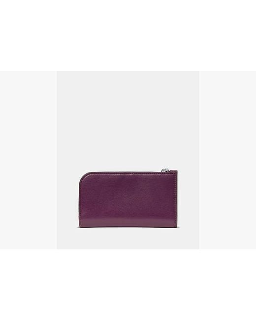 Kate Spade Purple Halo Fine Grain Leather Small Slim Bifold Wallet