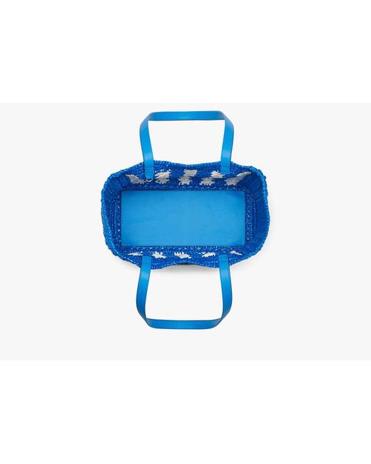 Kate Spade Eden Striped Crochet Large Tote, Bluecolor