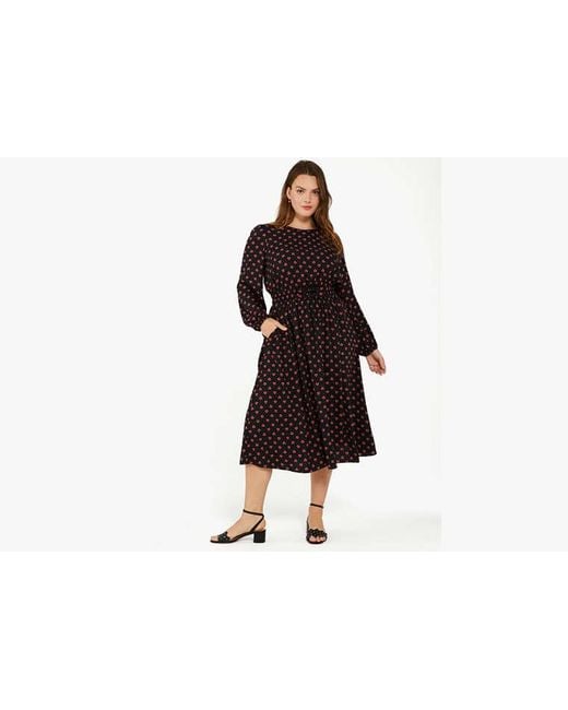 Kate Spade Heartfelt Geo Midi Dress in Black | Lyst Kate Spade Heartfelt Geo Midi Dress in Black | Lyst