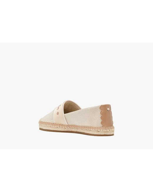 Kate Spade Black Piper Webbing Espadrille Flat