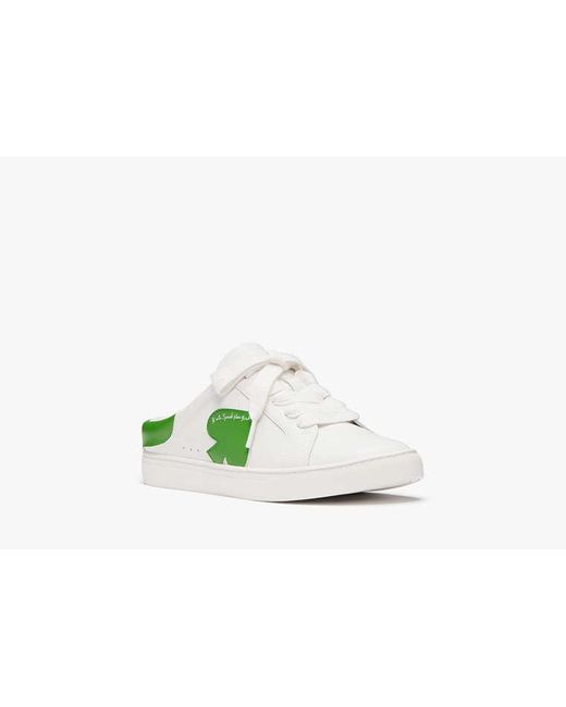 Kate Spade Green Charli Smooth Leather Mule Sneaker