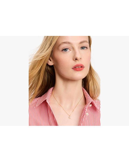 Kate Spade Metallic Little Luxuries 6mm Square Pendant