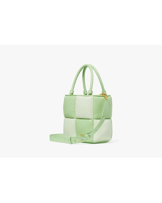 Kate Spade Green Boxxy Colorblocked Tote, Serene