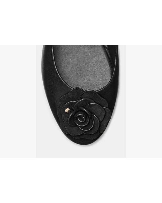 Kate Spade Black Flora Ballet Flat