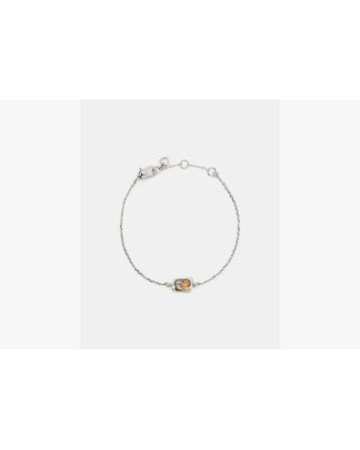 Kate Spade White Molten Glass Solitaire Bracelet