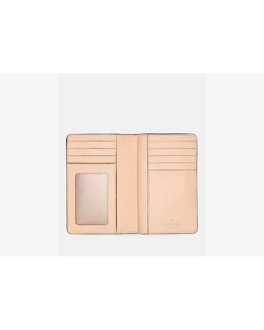 Kate Spade Natural Kate Spade Floral Medium Bifold Wallet