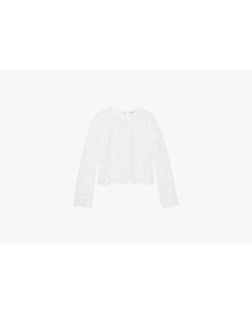 Kate Spade Women's Black Daisy Lace Top