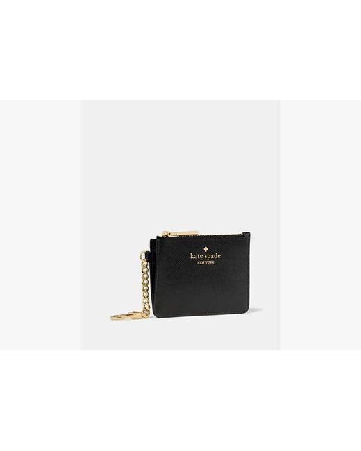 Kate Spade White Kate Spade Key Ring Card Holder