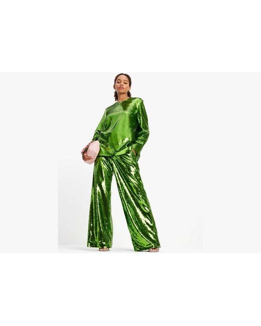 Kate Spade Green Sequin Pants