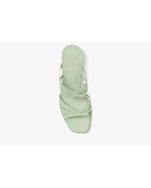 Kate Spade White Carolina Patent Block Heel Sandals