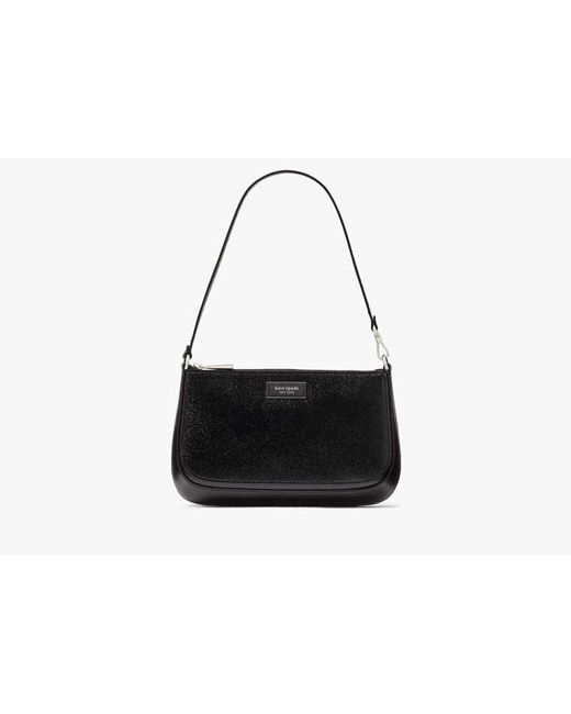 Kate Spade Black Sam Icon Shiny Mini Pochette