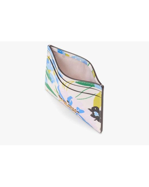 Kate Spade Black Boxed Madison Floral Small Slim Card Holder, Cream