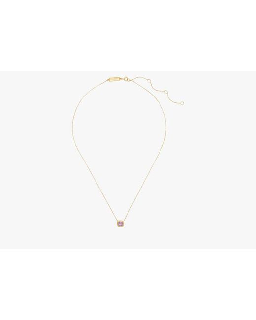Kate Spade White Kate Spade Fine Time To Shine Gem Pendant