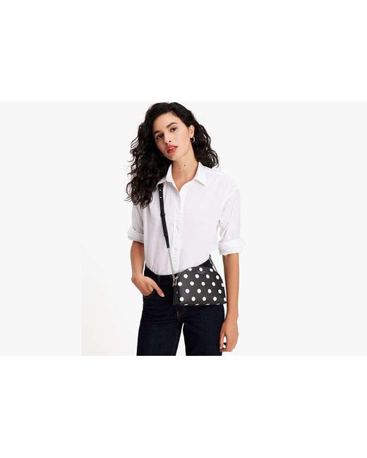 Kate Spade Black Morgan Sunshine Dot Double-Zip Dome Crossbody