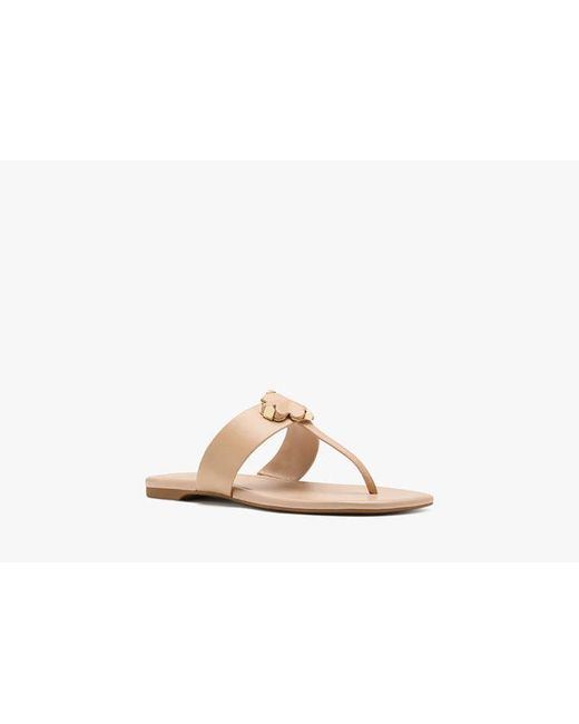 Kate Spade Natural Spade Flower Thong Sandals