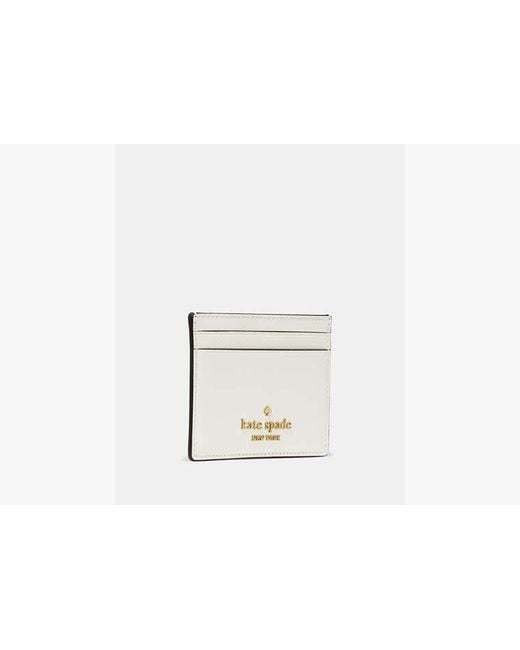 Kate Spade White Kate Spade Small Slim Card Holder