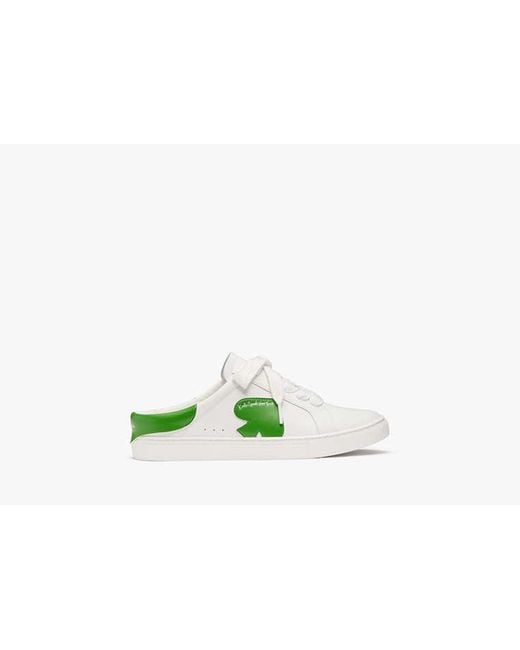 Kate Spade Green Charli Smooth Leather Mule Sneaker