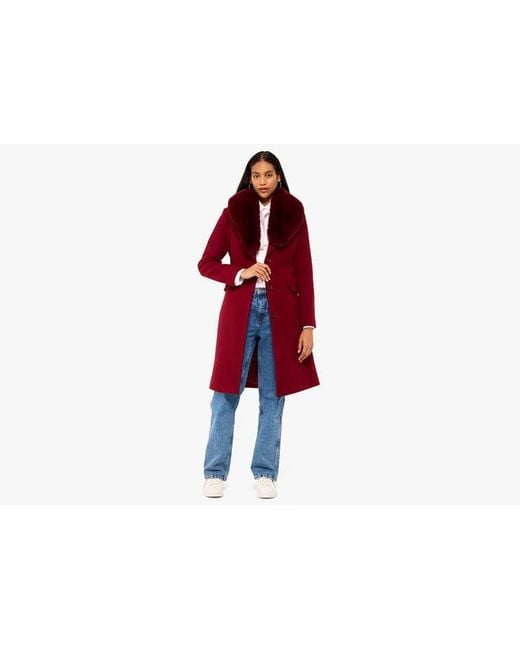 Kate Spade Red Wool Coat