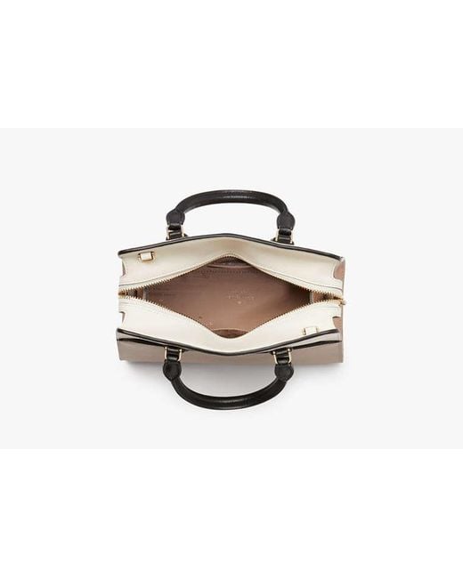 Kate Spade Black Madison Small Satchel, Toasted Hazelnut