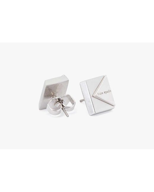 Kate Spade White Deco Studs