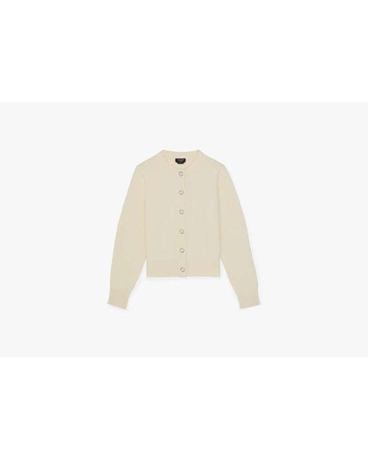 Kate Spade Black Pearl Button Nell Cardigan