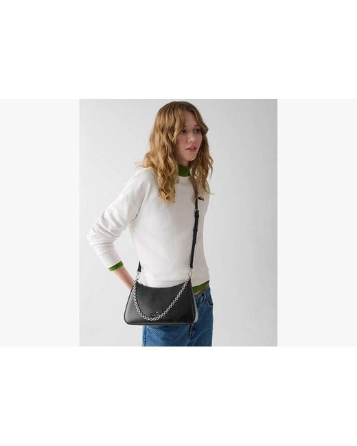 Kate Spade Black Kate Spade Margot Textured Leather Shoulder Bag