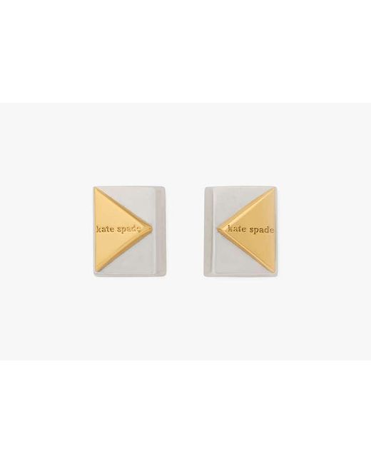 Kate Spade White Deco Studs