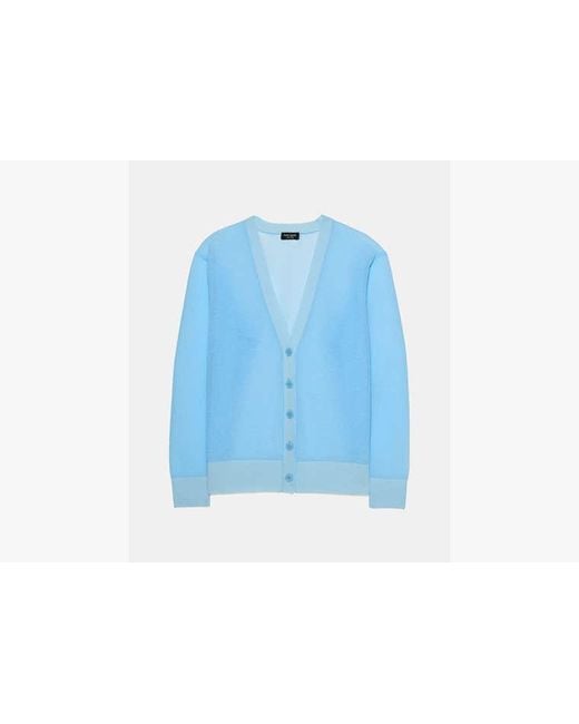 Kate Spade Blue Sheer Knit Cardigan