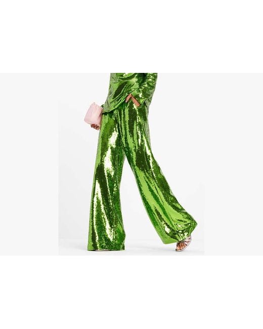 Kate Spade Green Sequin Pants