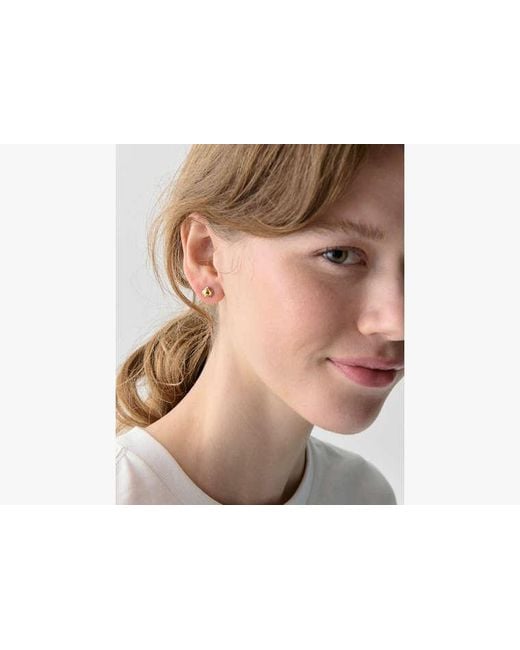 Kate Spade White Sculpted Spade Mini Studs