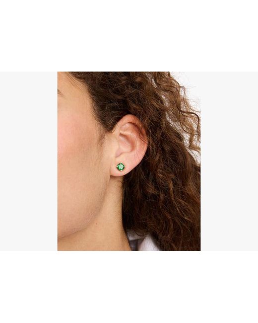 Kate Spade Green Little Luxuries 6mm Square Studs