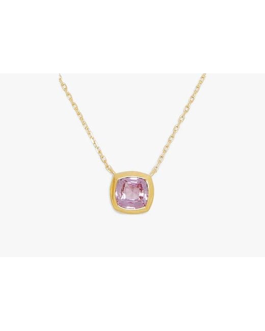 Kate Spade White Kate Spade Fine Time To Shine Gem Pendant