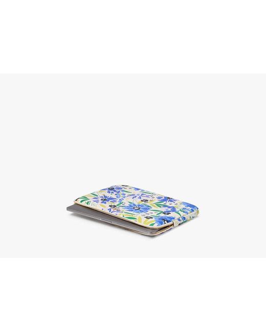 Kate Spade Blue Madison Floral Laptop Sleeve, Cream