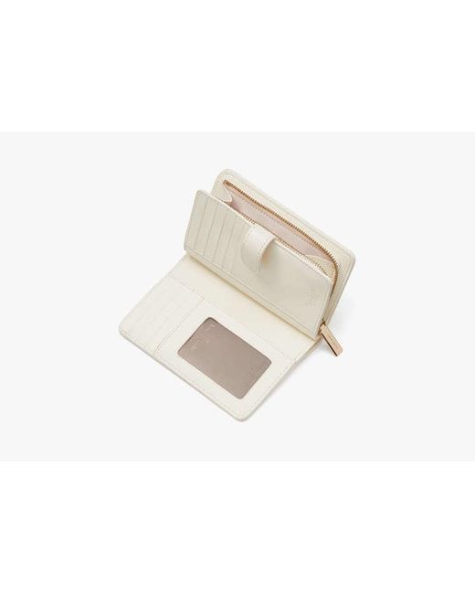 Kate Spade White Carey Medium Bifold Wallet