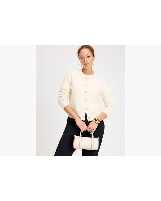 Kate Spade Black Pearl Button Nell Cardigan